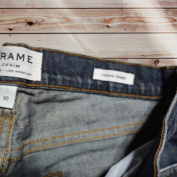 Frame L'Homme Straight Jeans Size 8 Waist 30 - Picture 7 of 11